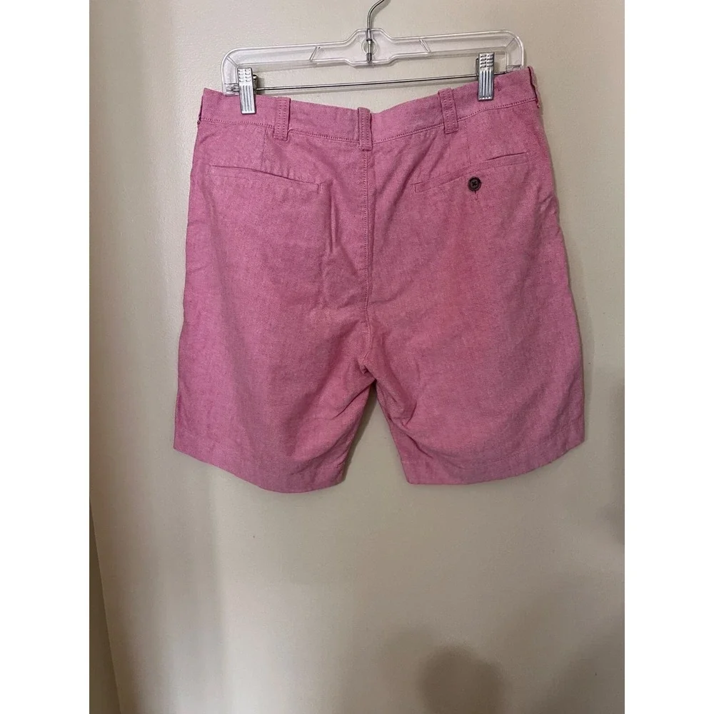 J. Crew Mens Pink Cotton Chino Shorts Sz 33 Beach‎ Vacation resort